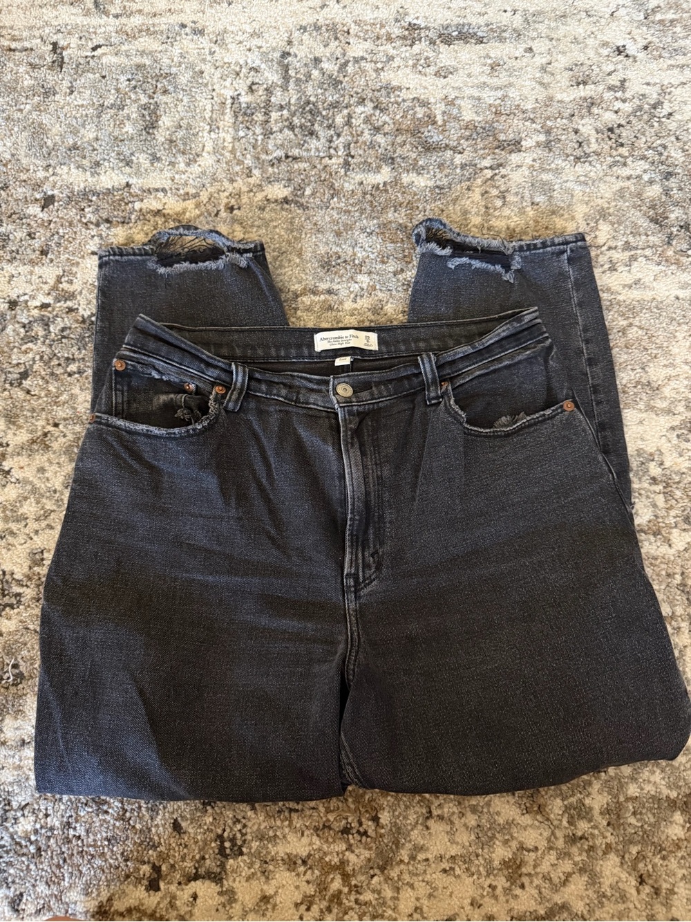 Abercrombie High-Rise Black Denim Jeans